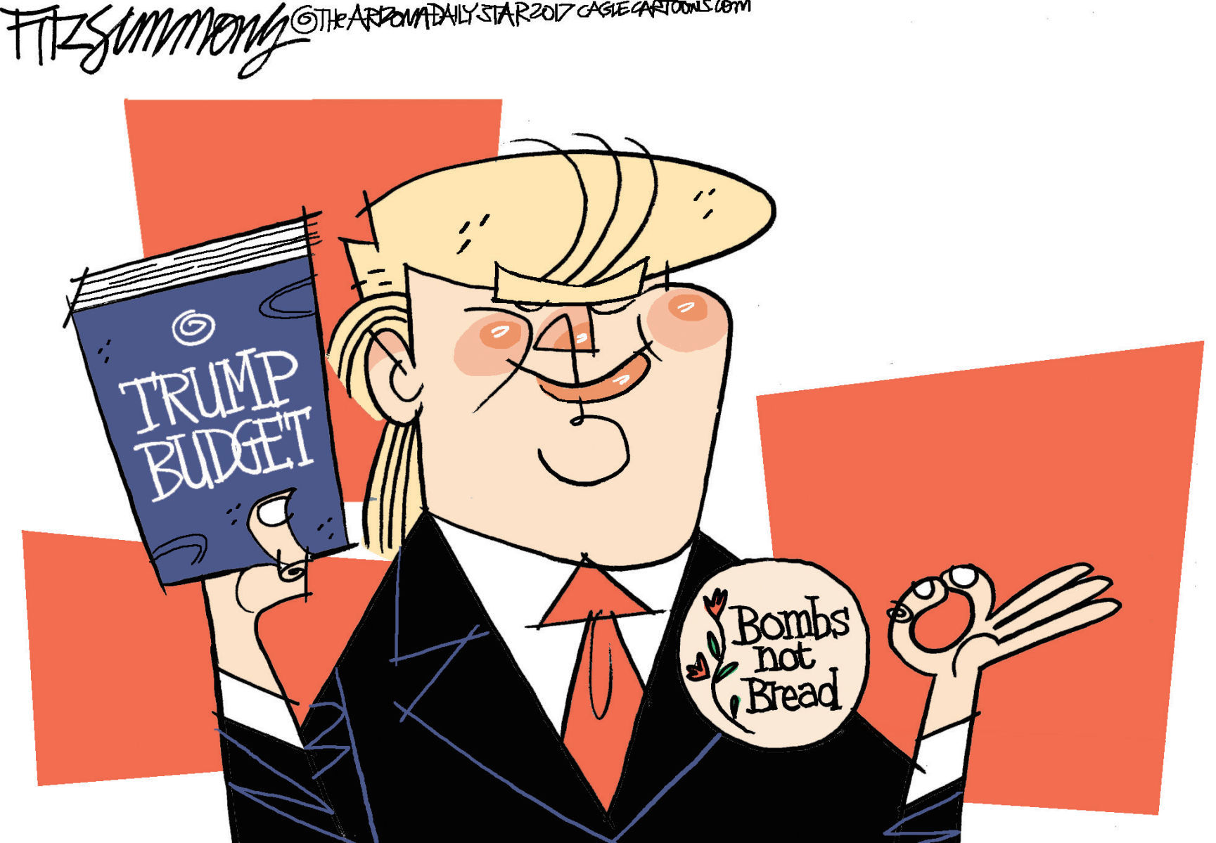 Daily Fitz Cartoon: Trump's priorities